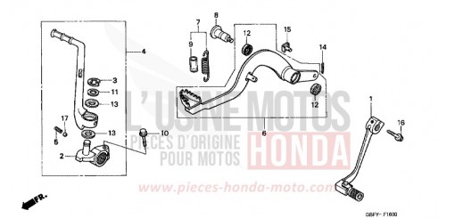 PEDALE/BIE. DE DEMARREUR DE KICK CR80RBY de 2000